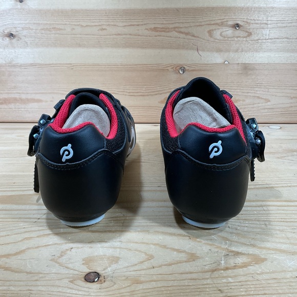 Peloton Cycling Spinning Shoes Size EU 37 / Women's US 6 Black Red PL-SH-B-37 - Picture 4 of 9